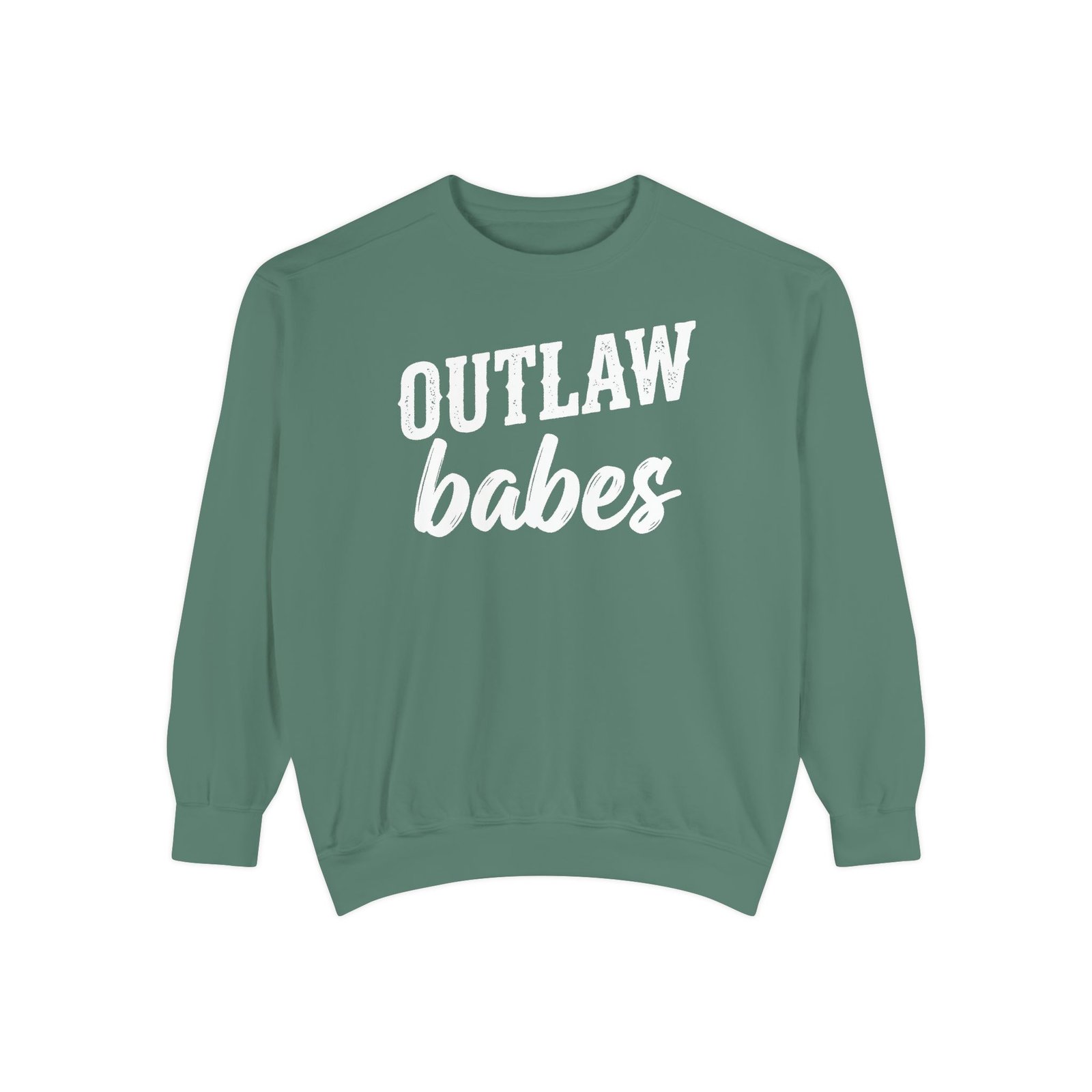 Motorcycle Sweatshirt — “OUTLAW babes” - White Text - Color Choice - Rider Crewneck - Image 13