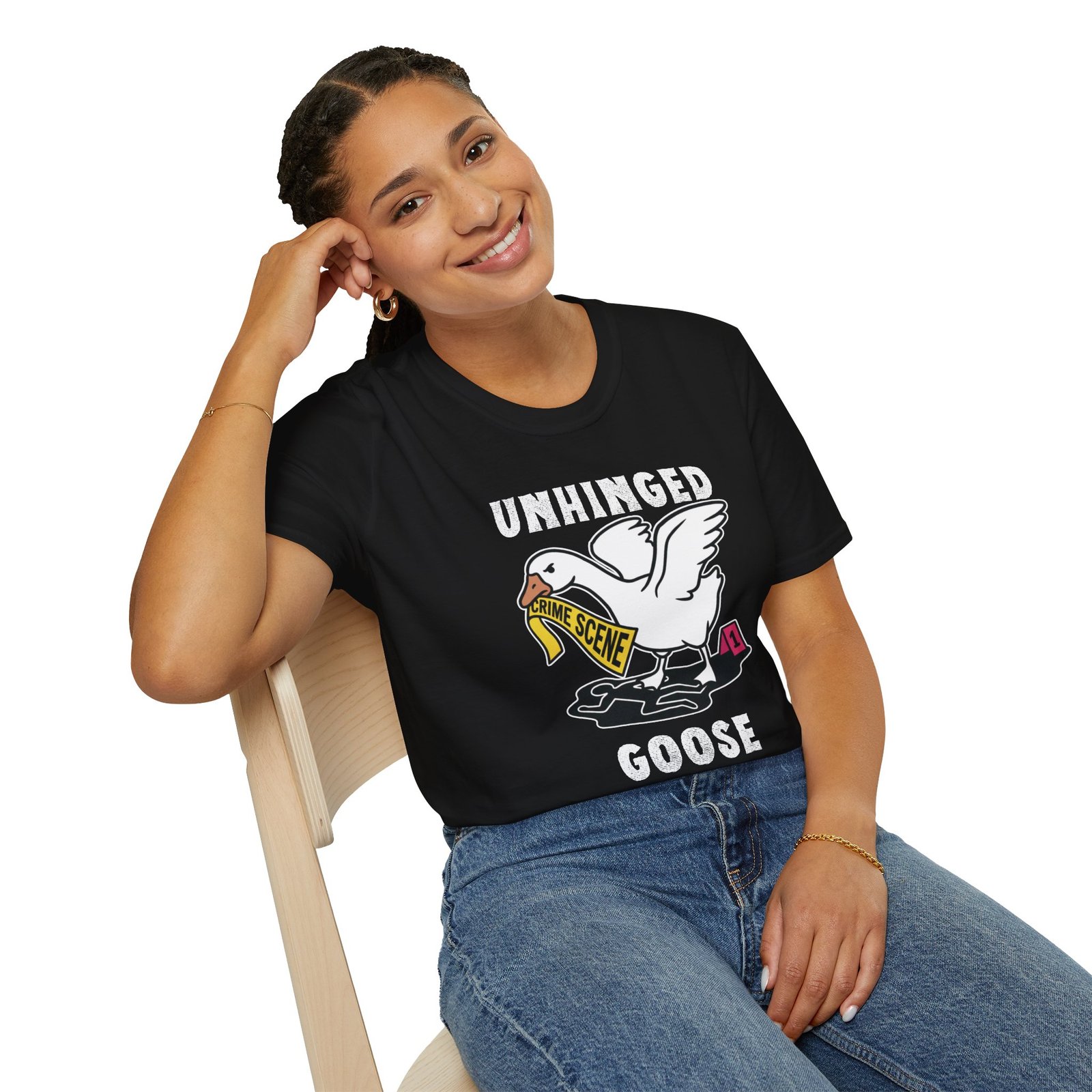 True Crime T-Shirt - Crime Scene - Unhinged Goose - Choice of Colors - Outlaw Babes - Image 3