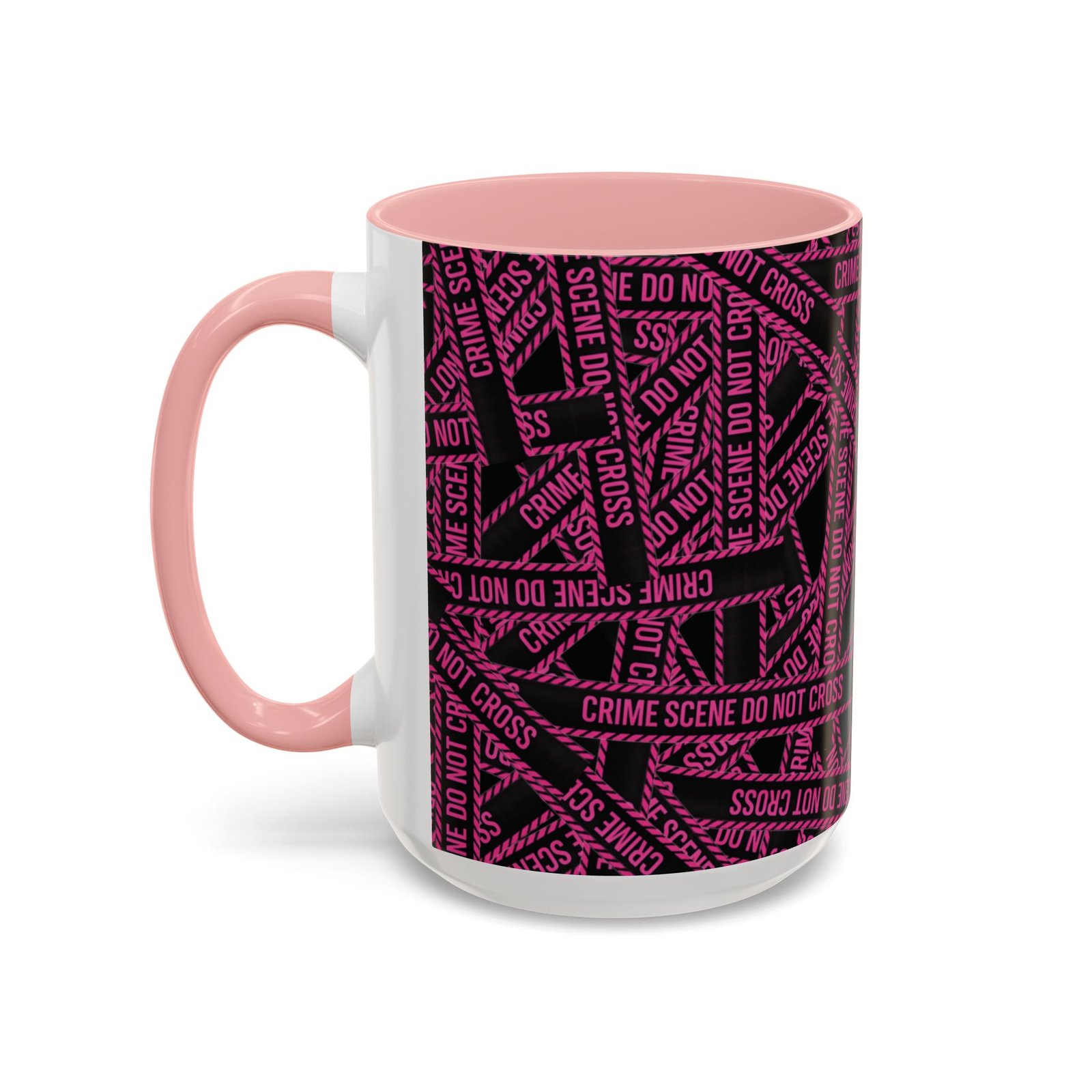 True 'Crime Scene' Tape Pattern - 'Do Not Cross' - Coffee Mug Funny - Coffee Cup (11/15oz) - Image 2