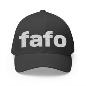fafo - F Around Find Out - Embroidered Cap - Motorcycle Trucker Hat - Color Choice