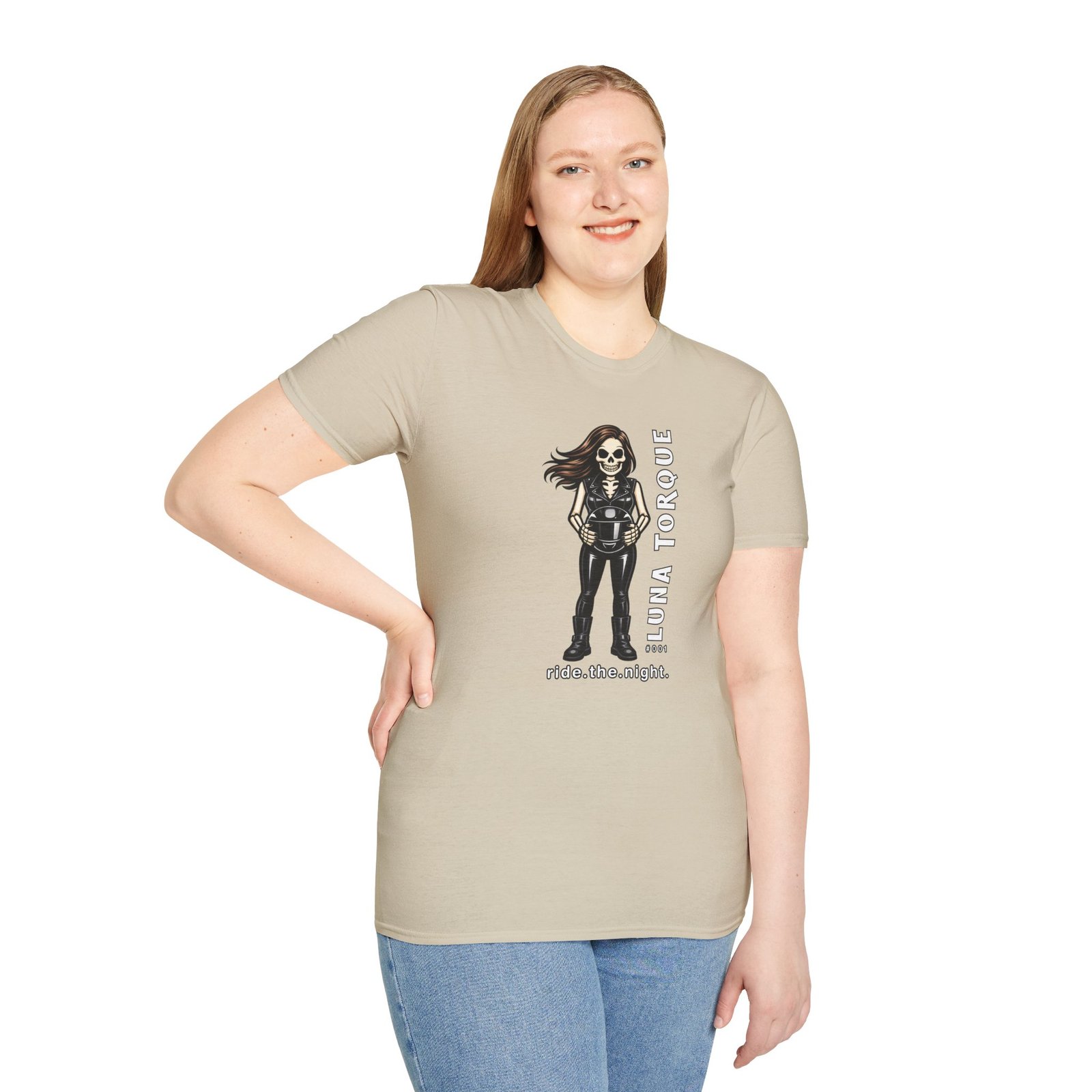 Luna Torque #001 - Collectible - ride.the.night. - Motorcycle T-Shirt - Skeleton Doll - Outlaw Babes Ride Tee - Image 7