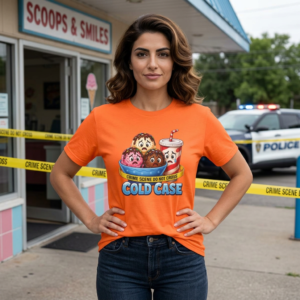 True Crime T-Shirt - Crime Scene - Cold Case - Ice Cream - Choice of Colors - Outlaw Babes