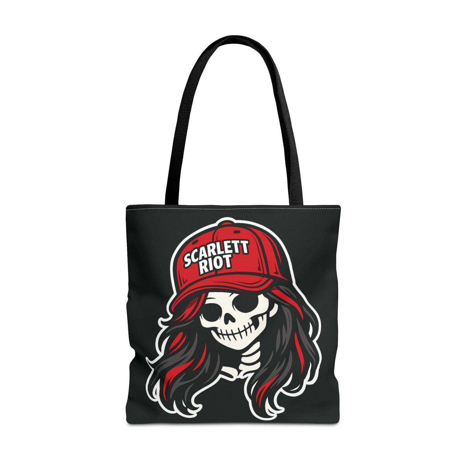 Tote Bag - Scarlett Riot - Skeleton Doll Wearing a Ball Cap - Collectible - Image 9