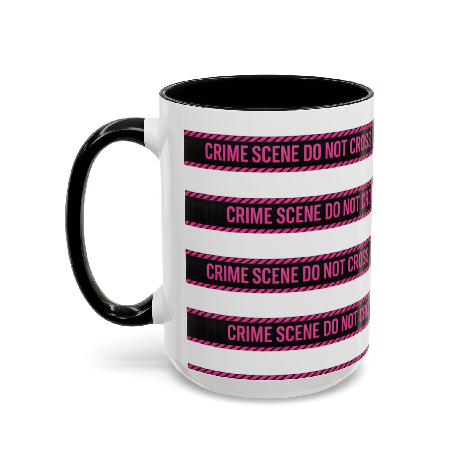 True 'Crime Scene' Tape - 'Do Not Cross' - Coffee Mug Funny - Coffee Cup (11/15oz) - Image 7