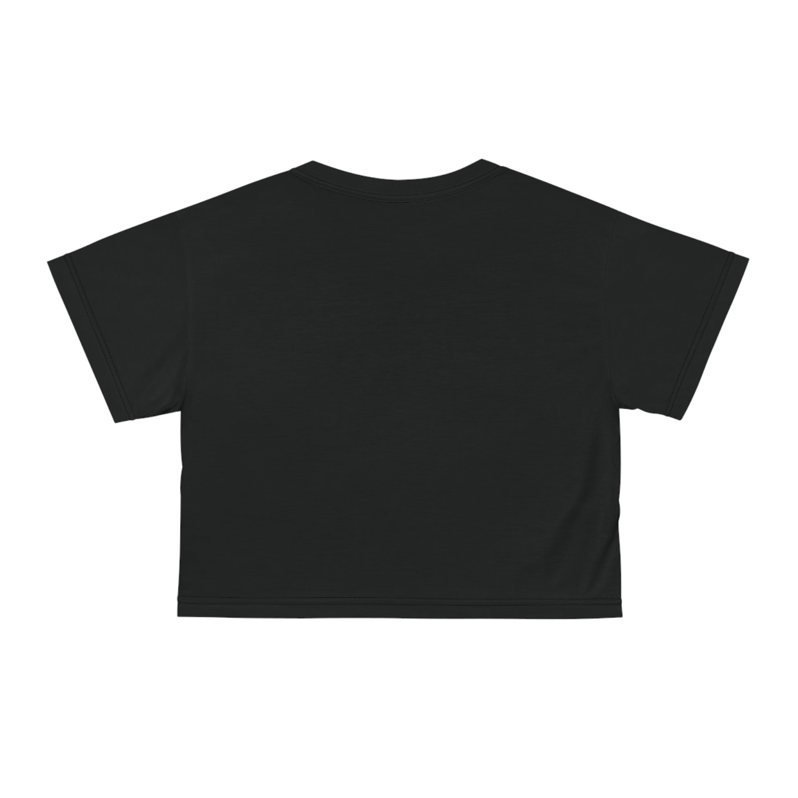 Outlaw Babes Crop Tee - 2 Retro Stars - Embroidered Look - Graphic Cropped Shirt - Image 3
