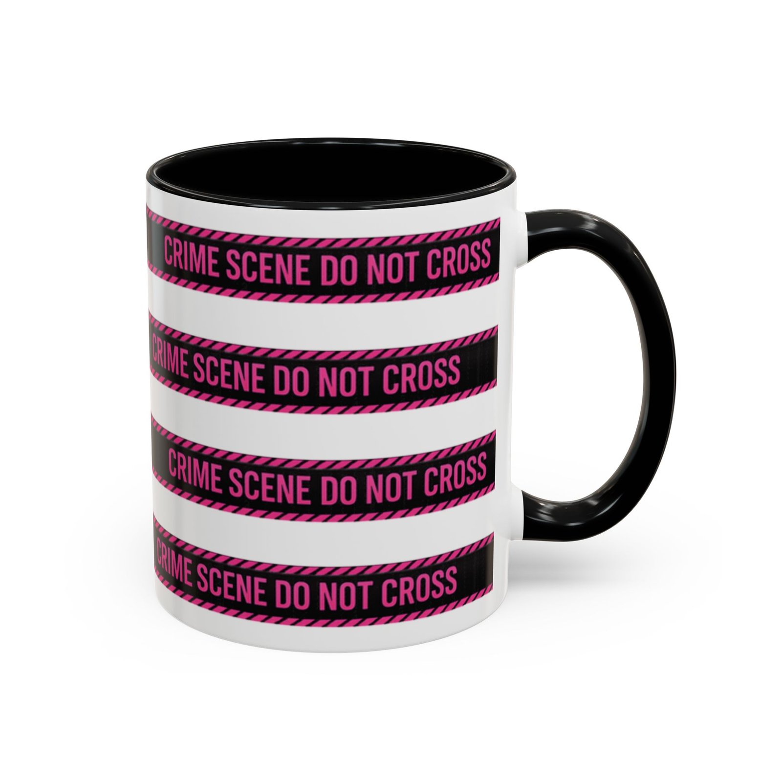 True 'Crime Scene' Tape - 'Do Not Cross' - Coffee Mug Funny - Coffee Cup (11/15oz)