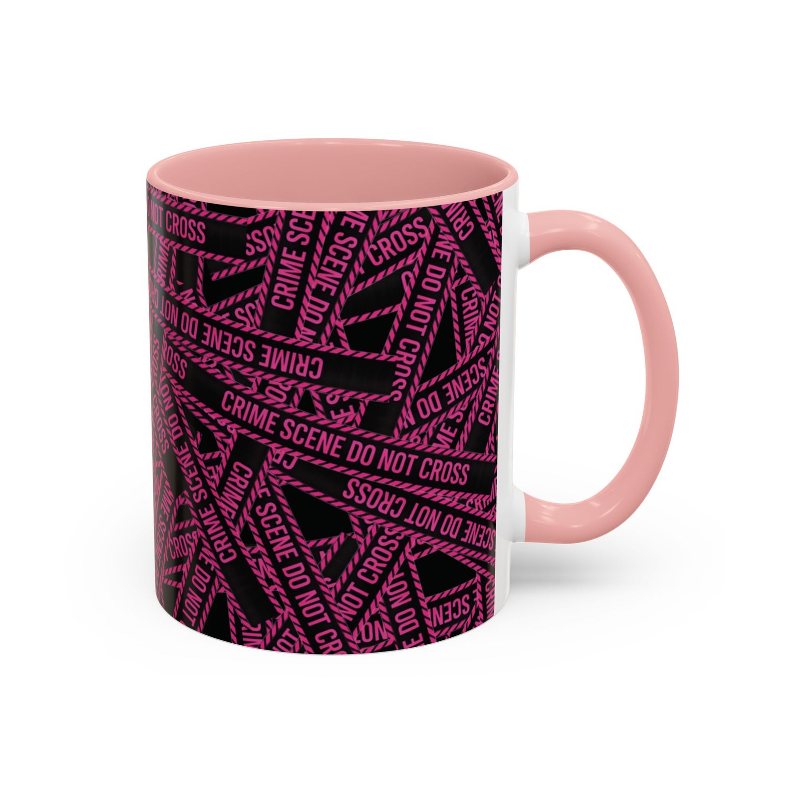 True 'Crime Scene' Tape Pattern - 'Do Not Cross' - Coffee Mug Funny - Coffee Cup (11/15oz) - Image 6