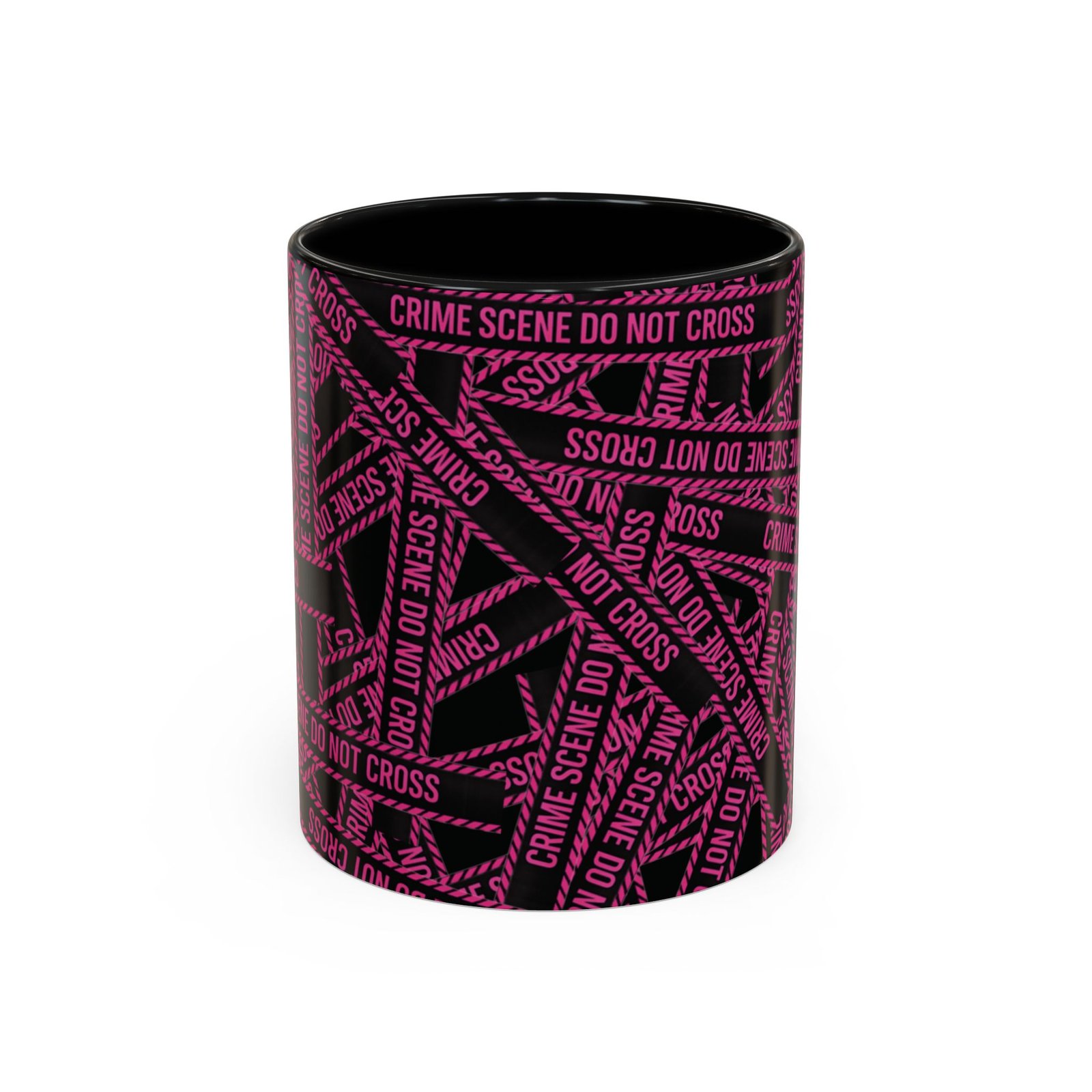 True 'Crime Scene' Tape Pattern - 'Do Not Cross' - Coffee Mug Funny - Coffee Cup (11/15oz) - Image 3
