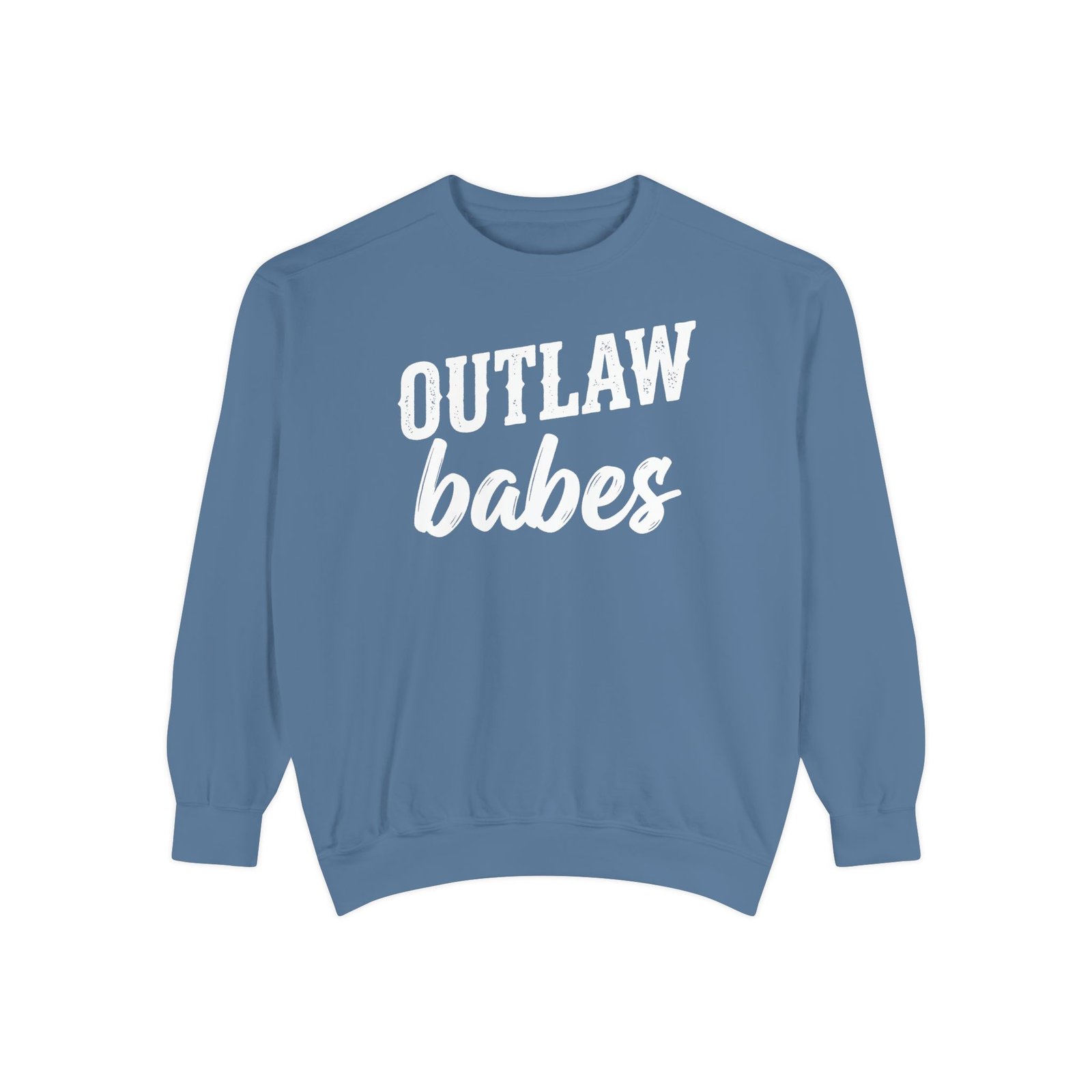 Motorcycle Sweatshirt — “OUTLAW babes” - White Text - Color Choice - Rider Crewneck - Image 9