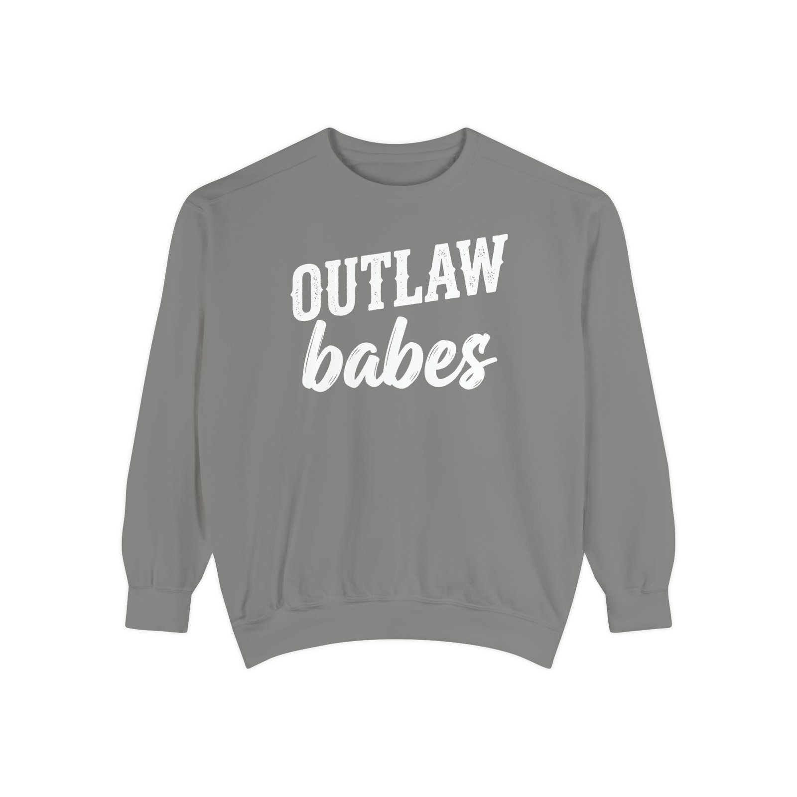 Motorcycle Sweatshirt — “OUTLAW babes” - White Text - Color Choice - Rider Crewneck - Image 12
