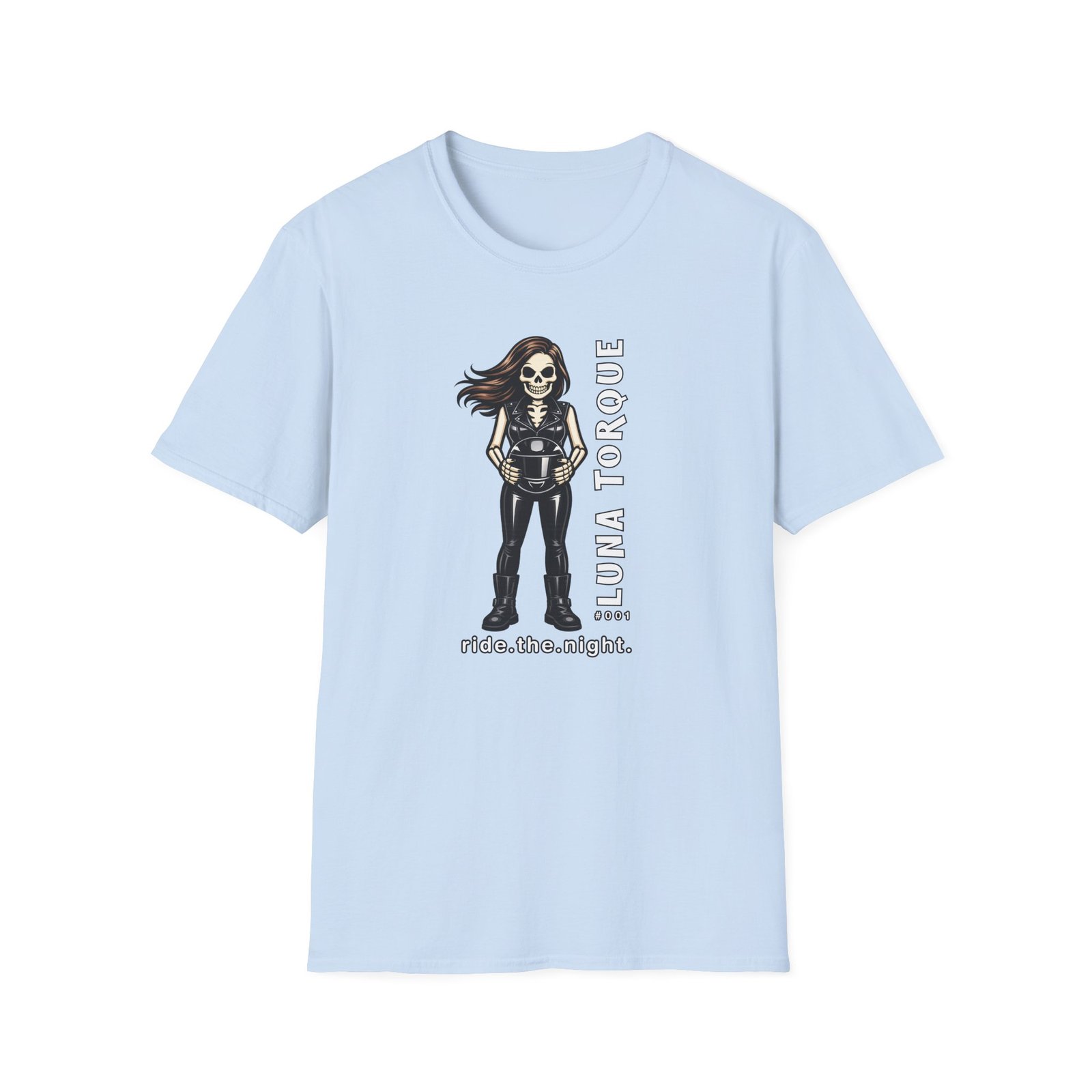 Luna Torque #001 - Collectible - ride.the.night. - Motorcycle T-Shirt - Skeleton Doll - Outlaw Babes Ride Tee - Image 11