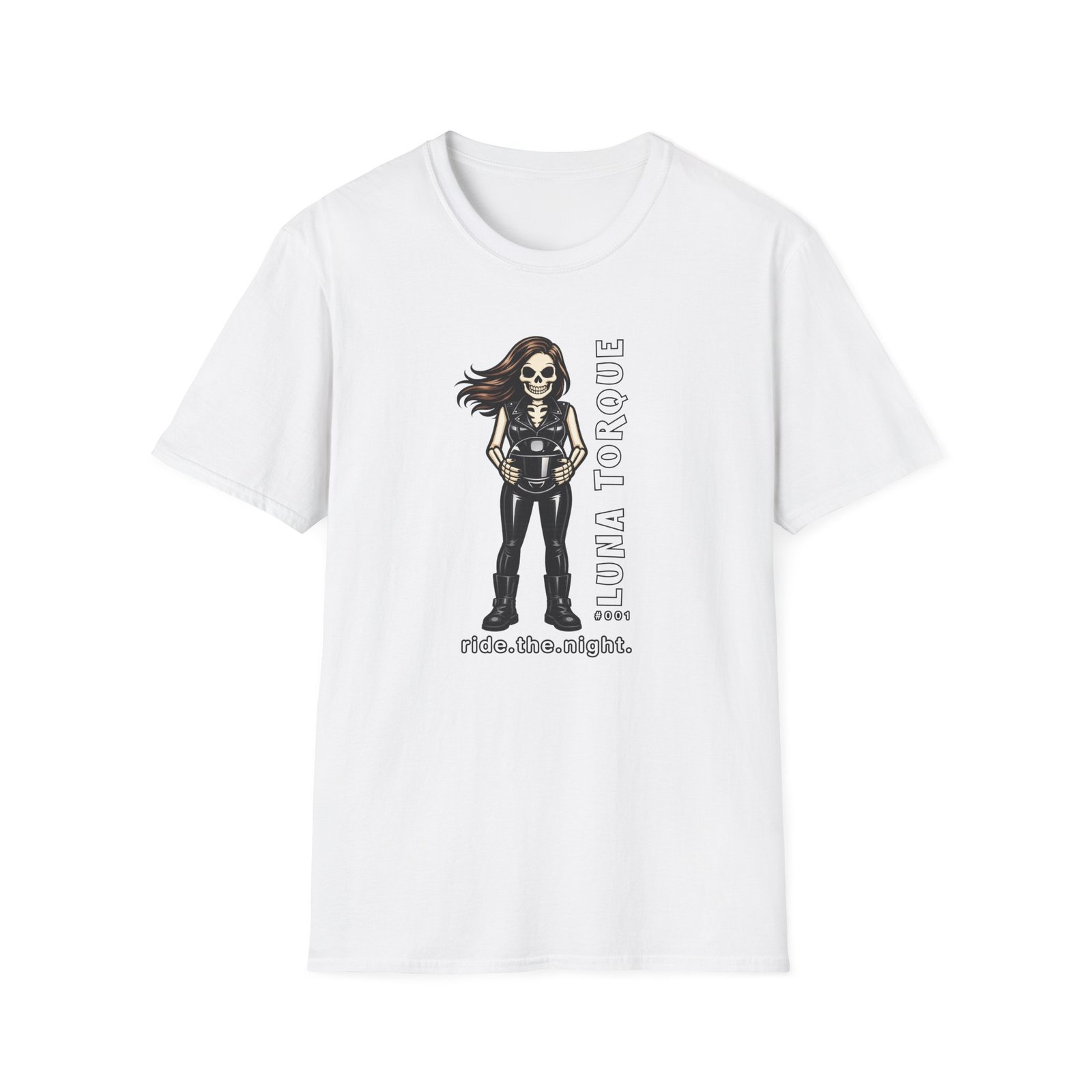 Luna Torque #001 - Collectible - ride.the.night. - Motorcycle T-Shirt - Skeleton Doll - Outlaw Babes Ride Tee - Image 16