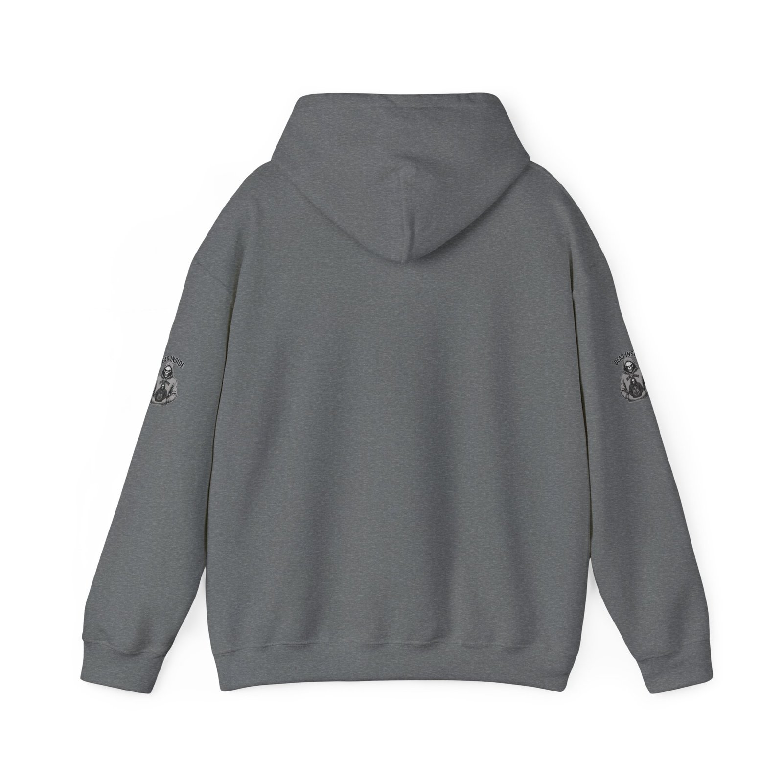 Hoodie - 'Dead Inside' Skeleton Wearing a of a Skeleton Wearing a Hoodie - Graphic Pullover - Image 13